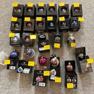 Harley-Davidson Glass Ball Collector Ornaments